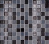 Mosaic tiles glass mosaic gray anthracite black BATH WC kitchen WALL mosaic panel MOS62-0208