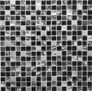 Glass mosaic natural stone mosaic tile stainless steel black tile backsplash kitchen tile bathroom - MOS92-0304