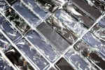 Hand-painted mosaic tile Translucent black rods Glass mosaic Crystal stone black MOS87-s1228_m