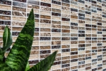 Hand-patterned mosaic tile Tile backsplash Translucent dark beige rods Glass mosaic Crystal stone emperador dark MOS87-S1255_m