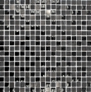 Glass mosaic natural stone mosaic tile dark gray black frosted glass relief marble tile backsplash - MOS83-HQ19