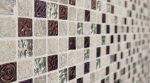 Hand-patterned mosaic tile Tile backsplash Translucent gray Glass mosaic Crystal stone design Quartzite gray MOS83-CR37_m