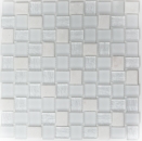Mosaic tile translucent white rectangle glass mosaic Crystal stone white MOS82-0111_f