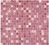 Glass mosaic natural stone mosaic tile marble rose pink BATH WC kitchen WALL tile backsplash - MOS92-1002
