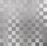 self-adhesive mosaic tile ALU silver metal tile backsplash kitchen backsplash MOS200-22M25