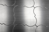 Hand pattern mosaic tile self-adhesive aluminum silver metal Florentine metal MOS200-22LAT_m