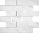 Metro Subway Tiles Ceramic Carrara Optics Facet Tile Backsplash Kitchen Backsplash BATHROOM Shower MOS26M-0203