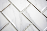 Hand sample ceramic mosaic Metro Carrara look backsplash kitchen splashback BAD shower MOS26M-0203_m