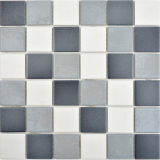 Ceramic mosaic tile antique white gray anthracite non-slip kitchen bathroom tile MOS14-0123