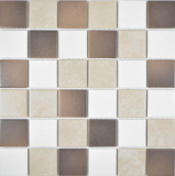 Ceramic mosaic tile antique white beige brown non-slip kitchen tile MOS14-1213
