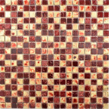 Mosaic stone resin gold red wall tile backsplash kitchen bathroom MOS88-0709_f