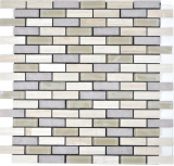 Mosaic Self-adhesive composite glass mosaic stone gray glass MOS200-002_f