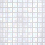 Glass mosaic mosaic tiles white mother-of-pearl iridium iridescent wall shower wall shower tray MOS58-0103