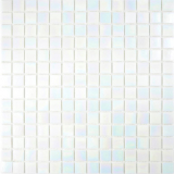 Glass mosaic mosaic tiles white mother-of-pearl rainbow iridium tile backsplash kitchen bathroom MOS240-WA02-N