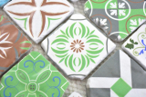 Hand pattern transparent crystal glass mosaic retro wall tile backsplash kitchen bathroom MOS160-0909_m