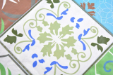 Hand pattern transparent crystal glass mosaic retro wall tile backsplash kitchen bathroom MOS160-1234_m