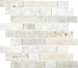 Translucent mosaic brick composite ECO glass mosaic rose wall tile backsplash kitchen bathroom MOS24-2095