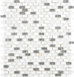 Translucent glass mosaic composite stone shell white mosaic tile wall tile backsplash kitchen bathroom MOS86-0001_f
