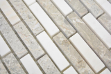 Hand sample marble mosaic composite stone gray white mosaic tile wall tile backsplash kitchen bathroom MOS87-0201_m