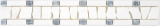 Marble border white cream black anthracite natural stone border bathroom kitchen wall floor WC sauna - MOSBOR-WB01