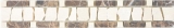 Marble border dark brown chocolate brown crema beige natural stone border wall bathroom kitchen floor sauna - MOSBOR-EC11