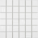 Ceramic mosaic tile white mosaic tile 3D optics wall tile mirror kitchen bathroom