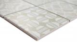 Hand-painted ceramic mosaic picolo BIANCO mosaic tile wall tile backsplash kitchen bathroom MOS22B-B01_m