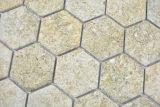 Hand pattern ceramic mosaic hexagon granite beige mosaic tile wall tile backsplash kitchen bathroom MOS11H-1100_m