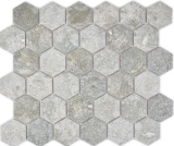Hexagonal hexagon mosaic tile ceramic granite gray mix mosaic tile wall tile backsplash kitchen bathroom kitchen wall WC - MOS11H-0023