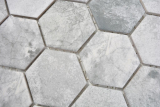 Hand pattern ceramic mosaic hexagon cement light gray mosaic tile wall tile backsplash kitchen bathroom MOS11H-0222_m