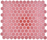Hexagonal hexagon mosaic tile ceramic mini bordeaux red glossy mosaic tile wall tile backsplash kitchen bathroom - MOS11H-0910
