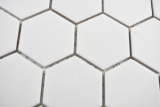 Hand pattern ceramic mosaic hexagon white R10B shower tray floor tile mosaic tile kitchen bathroom floor MOS11H-0111-R10_m