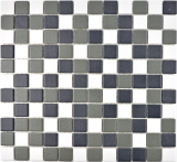 Ceramic mosaic black white anthracite matt SHOWER FLOOR TILES SLIPPROOF - MOS18-2213-R10