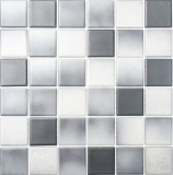 Ceramic mosaic tile GRAY MIX SLIP RESISTANT Anti-slip kitchen tile Bathroom tile - MOS16-2211-R10
