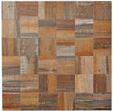 self-adhesive mosaic tile ALU brown metal wood look dark tile backsplash MOS200-2122