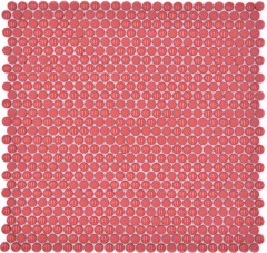 Glass mosaic Button mosaic red glossy matt Shower floor Shower screen Bathtub cladding