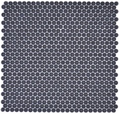 Glass mosaic Button mosaic black glossy matt Shower floor Shower screen Bathtub cladding