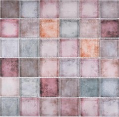 Glass mosaic mosaic tiles rose brown purple wall tile backsplash kitchen bathroom - MOS88-0412