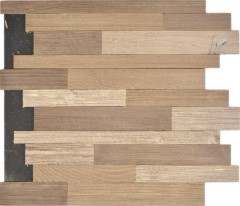 self-adhesive real wood panels composite beige brown HSC wooden wall tile backsplash kitchen splashback MOS170-PW1