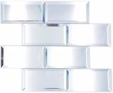 Glass mosaic mosaic tiles silver mirror mosaic tile mirror kitchen shower bathroom - MOS180-07