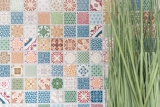 Hand-patterned colorful mosaic tile Spanish look retro vintage ceramic mosaic MOS18D-1616_m