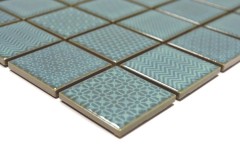 Hand sample mosaic tile celadon green BAD pool tile backsplash kitchen backsplash MOS16-0602_m