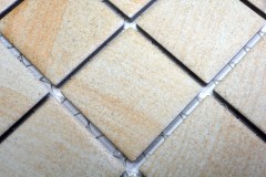 Hand-painted mosaic tile natural stone look beige structure bathroom tile backsplash MOS16-AISO98_m