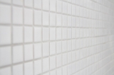 Hand-painted mosaic tile ceramic WHITE GLOSSY wall tile backsplash kitchen shower MOS18-0102_m
