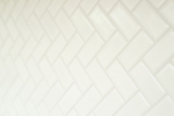 Hand-painted mosaic tile ceramic herringbone white matt bathtub cladding MOS24-CHB05WM_m