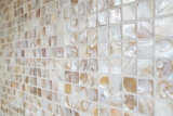 Hand pattern mosaic tile shell light beige wall tile bathroom tile MOS150-SM203_m