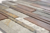 Hand pattern mosaic tile stone copper gray rust copper composite stone MOS47-XSK565_m