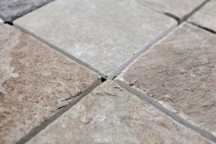 Hand sample mosaic tile quartzite natural stone quartzite beige gray kitchen splashback MOS36-0210_m