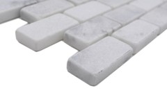 Hand-painted mosaic tile marble natural stone white Brick Ibiza Antique Marble MOSSopo-46692_m