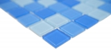 Hand-painted mosaic tile Translucent light blue Glass mosaic Crystal light blue BATH WC Kitchen WALL MOS62-0404_m